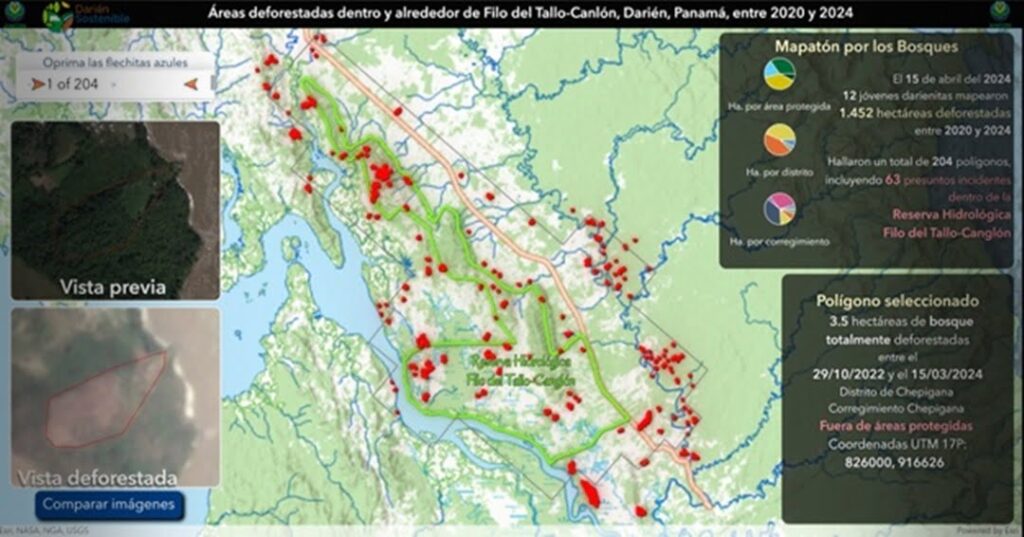 deforestación en Darién