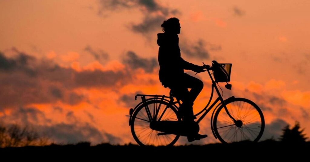 desplazarse en bicicleta