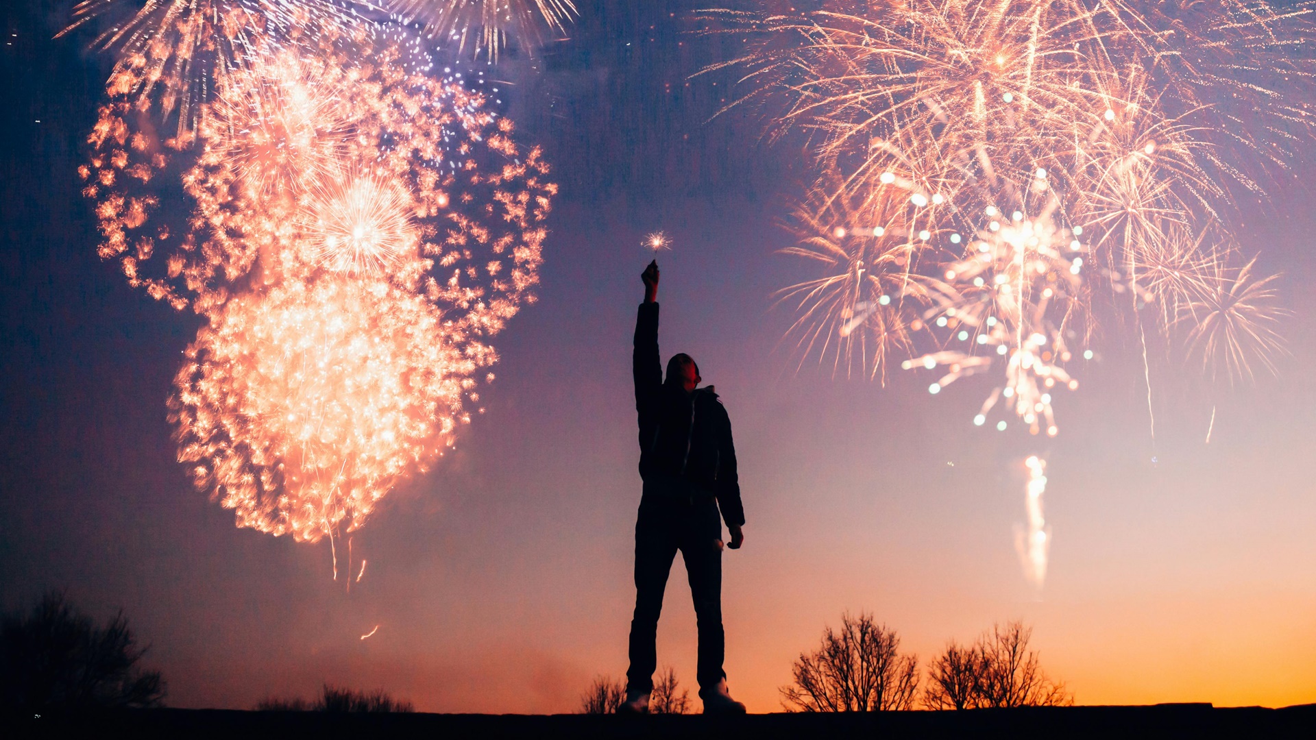 A solas en año nuevo