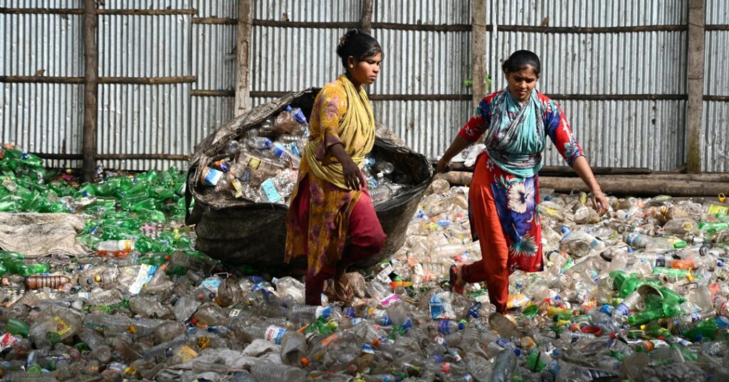 Desechos plásticos en el norte del Pacífico
