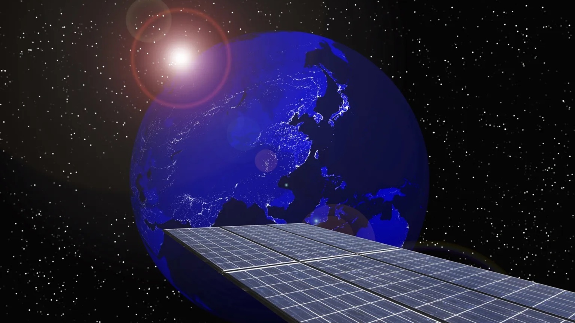 Panel solar espacial